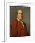 Benjamin Franklin, American Scientist and Politician, 1782-Joseph of Derby Wright-Framed Giclee Print