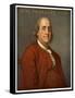 Benjamin Franklin, American Scientist and Politician, 1782-Joseph of Derby Wright-Framed Stretched Canvas