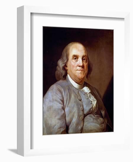 Benjamin Franklin, American Statesman, Printer and Scientist, 1778-null-Framed Giclee Print