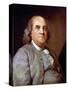 Benjamin Franklin, American Statesman, Printer and Scientist, 1778-null-Stretched Canvas