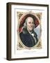 Benjamin Franklin, American Statesman, Printer and Scientist, 19th Century-Currier & Ives-Framed Giclee Print