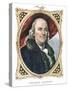 Benjamin Franklin, American Statesman, Printer and Scientist, 19th Century-Currier & Ives-Stretched Canvas