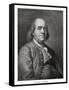 Benjamin Franklin, American Statesman, Printer and Scientist, 20th Century-Joseph Siffred Duplessis-Framed Stretched Canvas