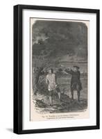 Benjamin Franklin and His Kite-Emile Bayard-Framed Art Print