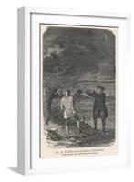 Benjamin Franklin and His Kite-Emile Bayard-Framed Art Print