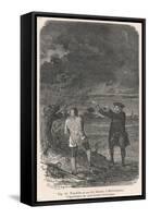 Benjamin Franklin and His Kite-Emile Bayard-Framed Stretched Canvas