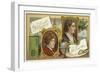 Benjamin Franklin and Isaac Newton-null-Framed Giclee Print