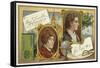 Benjamin Franklin and Isaac Newton-null-Framed Stretched Canvas