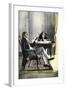 Benjamin Franklin and Richard Oswald in Paris Discussing the Peace Treaty-null-Framed Giclee Print