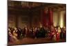 Benjamin Franklin Appearing before the Privy Council-Christian Schussele-Mounted Giclee Print