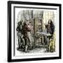 Benjamin Franklin at His Printing Press, Philadelphia-null-Framed Giclee Print