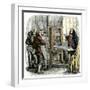 Benjamin Franklin at His Printing Press, Philadelphia-null-Framed Giclee Print