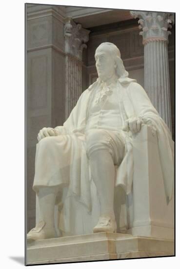 Benjamin Franklin at the Franklin Institute-Daderot-Mounted Art Print