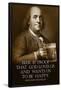 Benjamin Franklin Beer is Proof God Loves Us Art Print Poster-null-Framed Poster