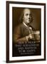 Benjamin Franklin Beer is Proof God Loves Us-null-Framed Photo