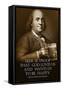 Benjamin Franklin Beer is Proof God Loves Us-null-Framed Stretched Canvas