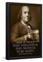 Benjamin Franklin Beer is Proof God Loves Us-null-Framed Poster