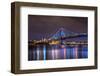 Benjamin Franklin Bridge at Night-michaelmill-Framed Photographic Print