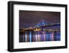 Benjamin Franklin Bridge at Night-michaelmill-Framed Photographic Print