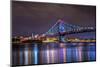 Benjamin Franklin Bridge at Night-michaelmill-Mounted Photographic Print