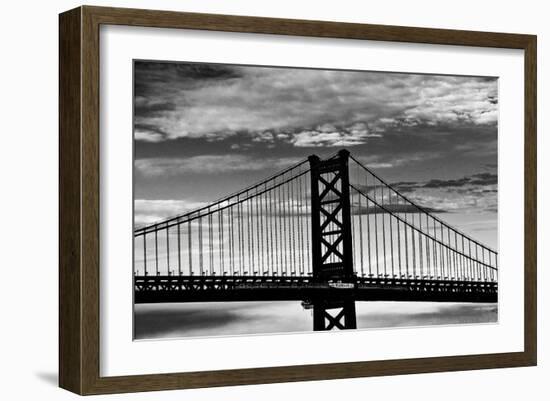 Benjamin Franklin Bridge-Erin Clark-Framed Art Print