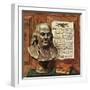 "Benjamin Franklin - bust and quote," January 19, 1946-John Atherton-Framed Giclee Print