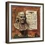 "Benjamin Franklin - bust and quote," January 19, 1946-John Atherton-Framed Premium Giclee Print
