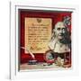 "Benjamin Franklin - Bust and Quote", January 19, 1957-Stanley Meltzoff-Framed Giclee Print