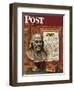 "Benjamin Franklin - bust and quote," Saturday Evening Post Cover, January 19, 1946-John Atherton-Framed Premium Giclee Print