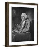 Benjamin Franklin, C1766-David Martin-Framed Giclee Print