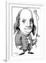 Benjamin Franklin, Caricature-Gary Gastrolab-Framed Photographic Print