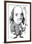 Benjamin Franklin, Caricature-Gary Gastrolab-Framed Photographic Print