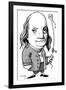 Benjamin Franklin, Caricature-Gary Gastrolab-Framed Photographic Print