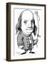 Benjamin Franklin, Caricature-Gary Gastrolab-Framed Photographic Print