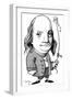 Benjamin Franklin, Caricature-Gary Gastrolab-Framed Photographic Print