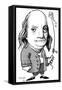 Benjamin Franklin, Caricature-Gary Gastrolab-Framed Stretched Canvas