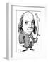 Benjamin Franklin, Caricature-Gary Gastrolab-Framed Photographic Print