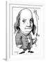 Benjamin Franklin, Caricature-Gary Gastrolab-Framed Photographic Print