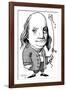 Benjamin Franklin, Caricature-Gary Gastrolab-Framed Photographic Print