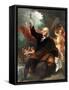 Benjamin Franklin Drawing Electricity from the Sky-Benjamin West-Framed Stretched Canvas