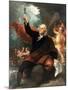 Benjamin Franklin Drawing Electricity from the Sky-Benjamin West-Mounted Giclee Print