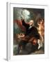 Benjamin Franklin Drawing Electricity from the Sky-Benjamin West-Framed Giclee Print