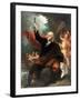 Benjamin Franklin Drawing Electricity from the Sky-Benjamin West-Framed Giclee Print