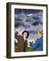 Benjamin Franklin Experimenting with Lightning-John Keay-Framed Giclee Print