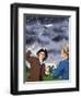 Benjamin Franklin Experimenting with Lightning-John Keay-Framed Giclee Print