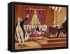 Benjamin Franklin Gesturing and Speaking in Constitutional Convention-null-Framed Stretched Canvas