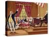Benjamin Franklin Gesturing and Speaking in Constitutional Convention-null-Stretched Canvas