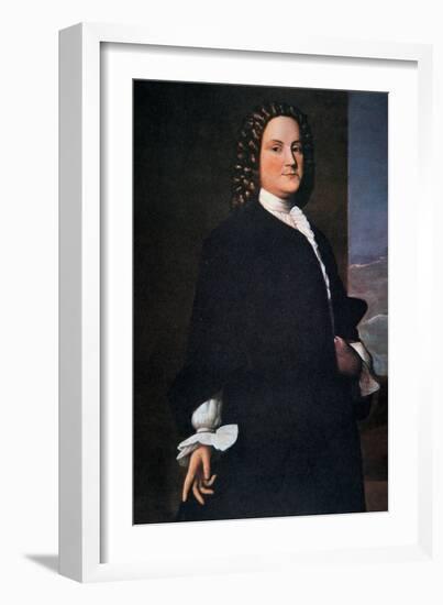 Benjamin Franklin in His Early 40S-American-Framed Giclee Print
