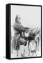 Benjamin Franklin Playing the Armonica-null-Framed Stretched Canvas