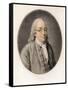 Benjamin Franklin. Portrait (Engraving)-Louis Michel van (after) Loo-Framed Stretched Canvas